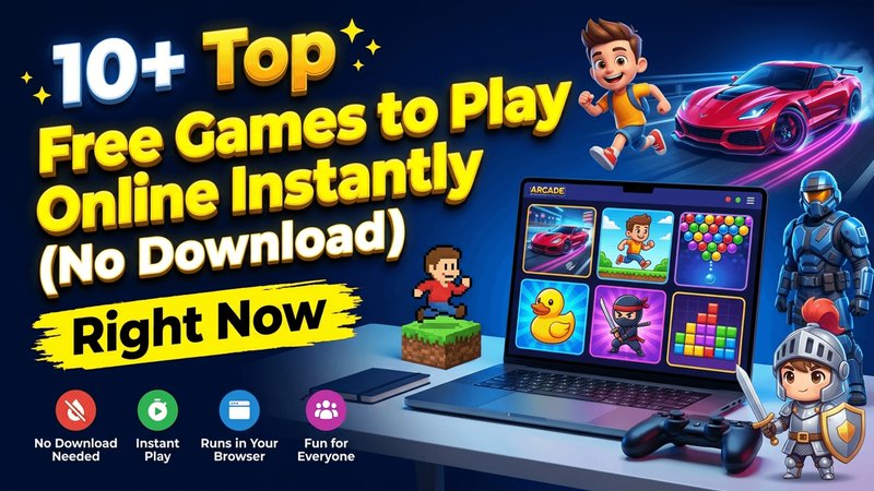 10+ Top Free Games to Play Online Instantly (No Download)
