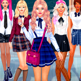 College Girls Team Makeover: Dress Up & Style Your Squad!