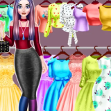 Dotted Girl Stylish Fashion Adventure