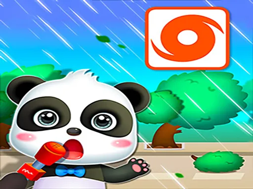 Baby Panda Hurricane Safety Game