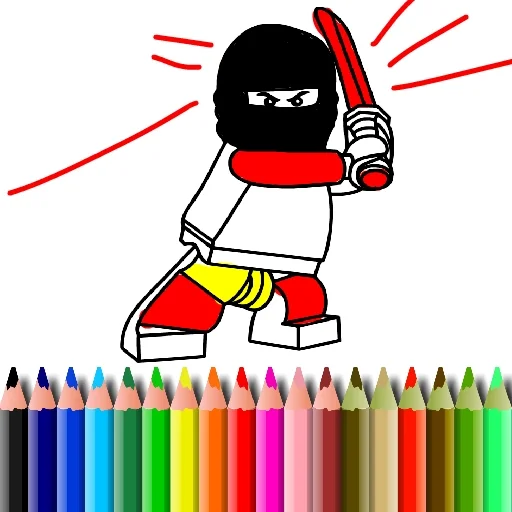 BTS Lego Coloring Book Game