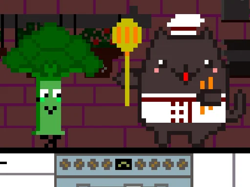 Cat Chef and Broccoli Game