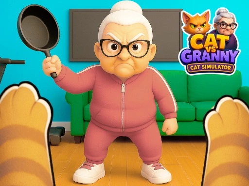 Cat vs Granny Cat Simulator Game 