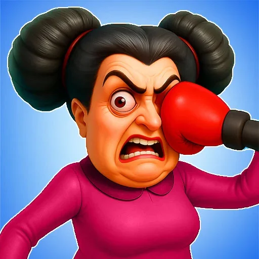 Crazy Aunty Slap & Punch Game