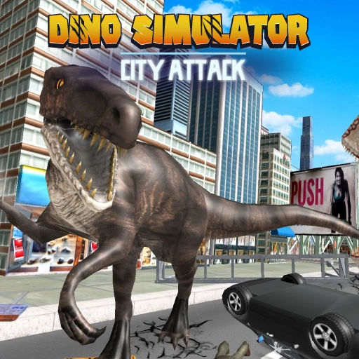 Dino Simulator City Attack Game