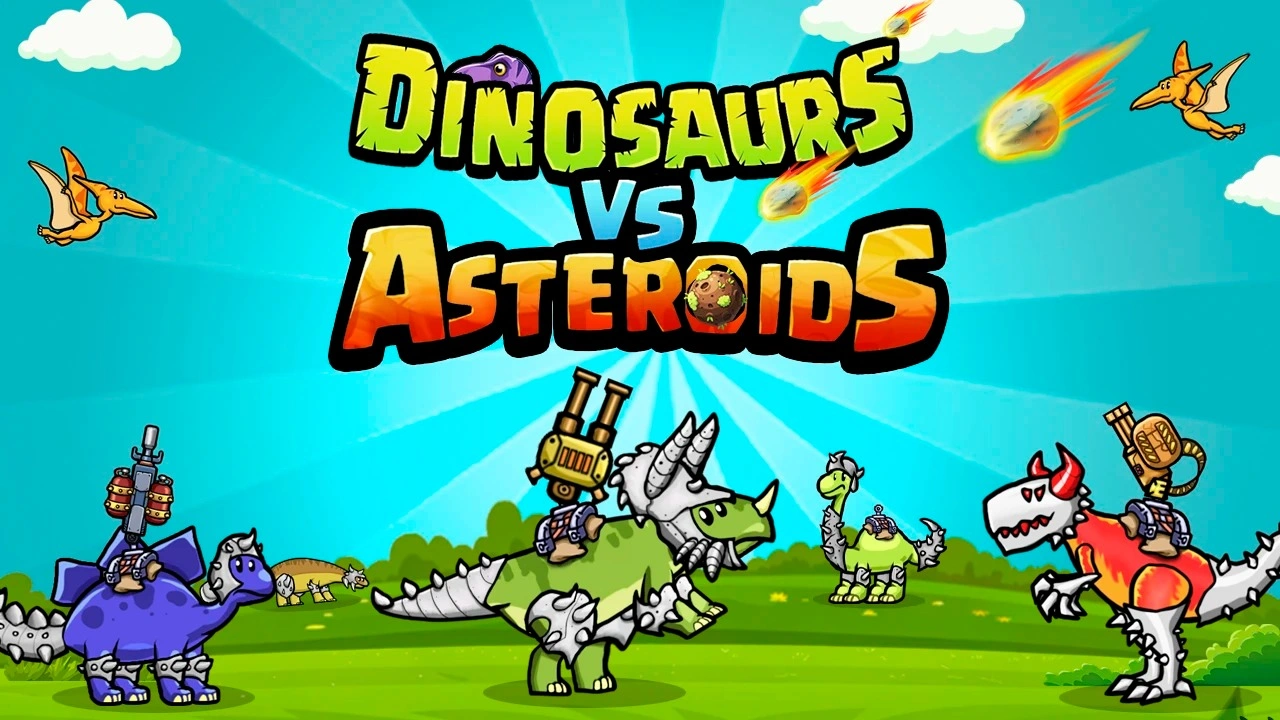 Dinosaurs vs Asteroids Game