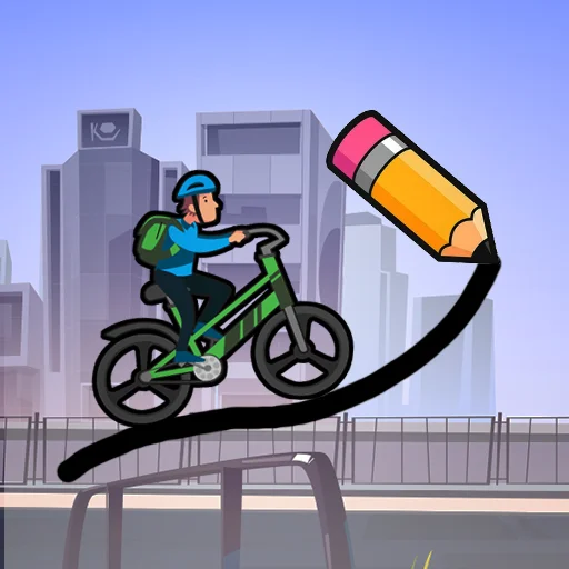 Draw The Bike Bridge Game