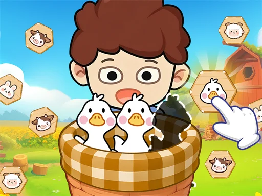Farm Animal Sort Puzzle Game