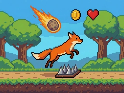 Fox Adventure Endless Runner Game