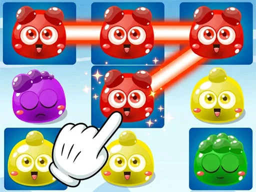 Jelly Monsters Link Puzzle Game