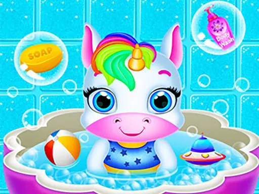 Newborn Unicorn Daycare Game