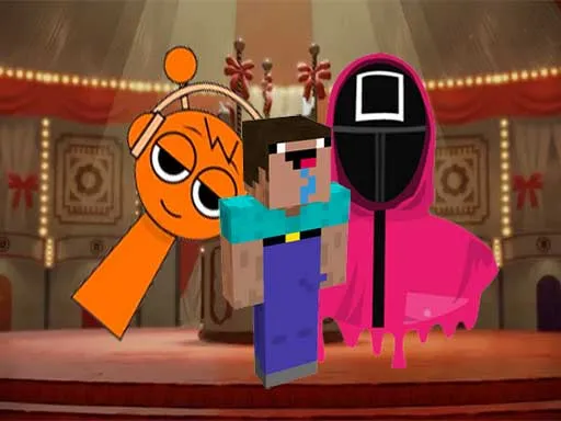 Nextbots on Minecraft Squid Game Sprunki Game