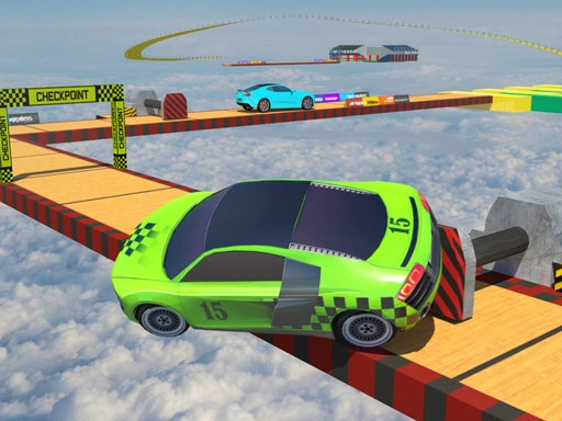 Real Impossible Sky Tracks Car Driving Game