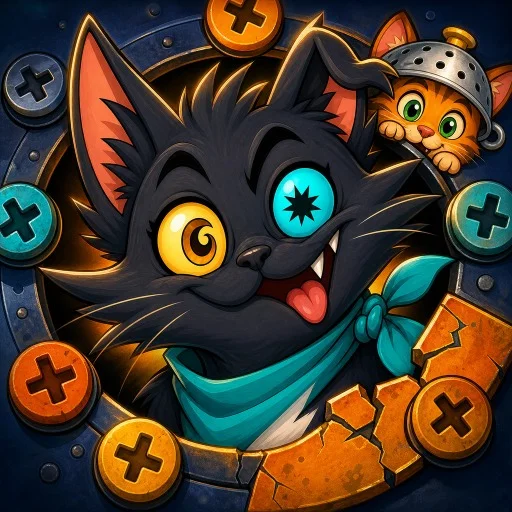 Screwloose Cats Tail Rescue Game
