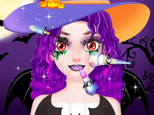 Sweet Girl Halloween Dress Up Game