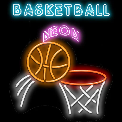 Swipe Basketball Neon Game