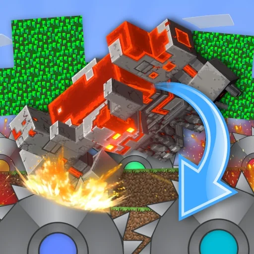 The Mobs Farm in Mineblock! Game
