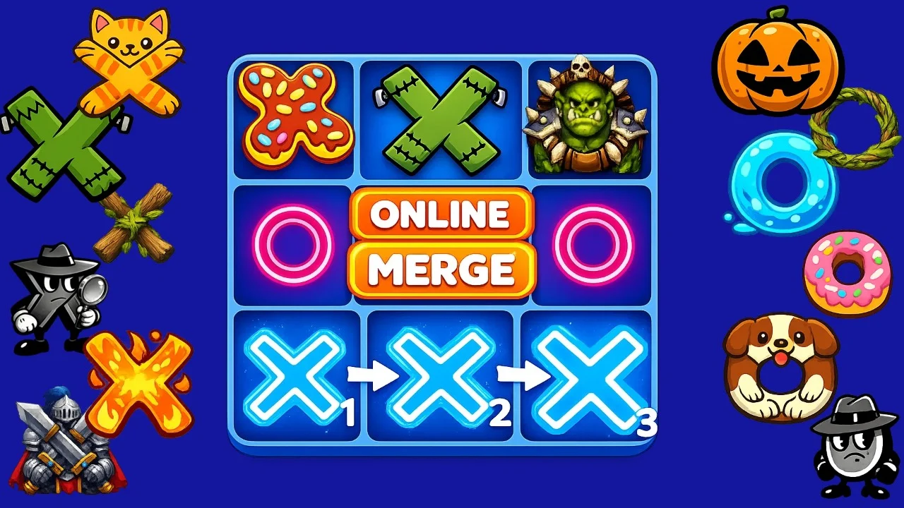 Tic Tac Toe Merge Game