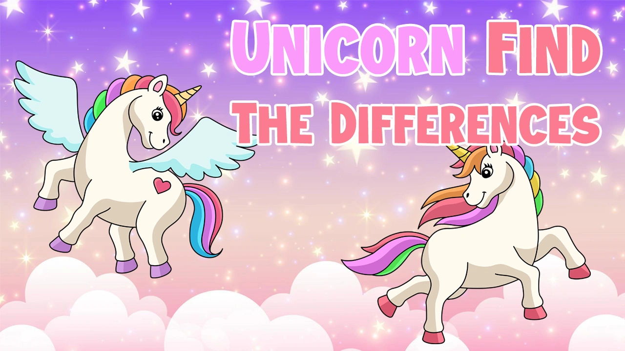 Unicorn Find The Differences Game