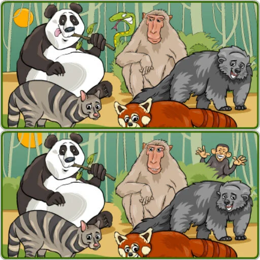 Wildlife Safari Five Diffs Game 